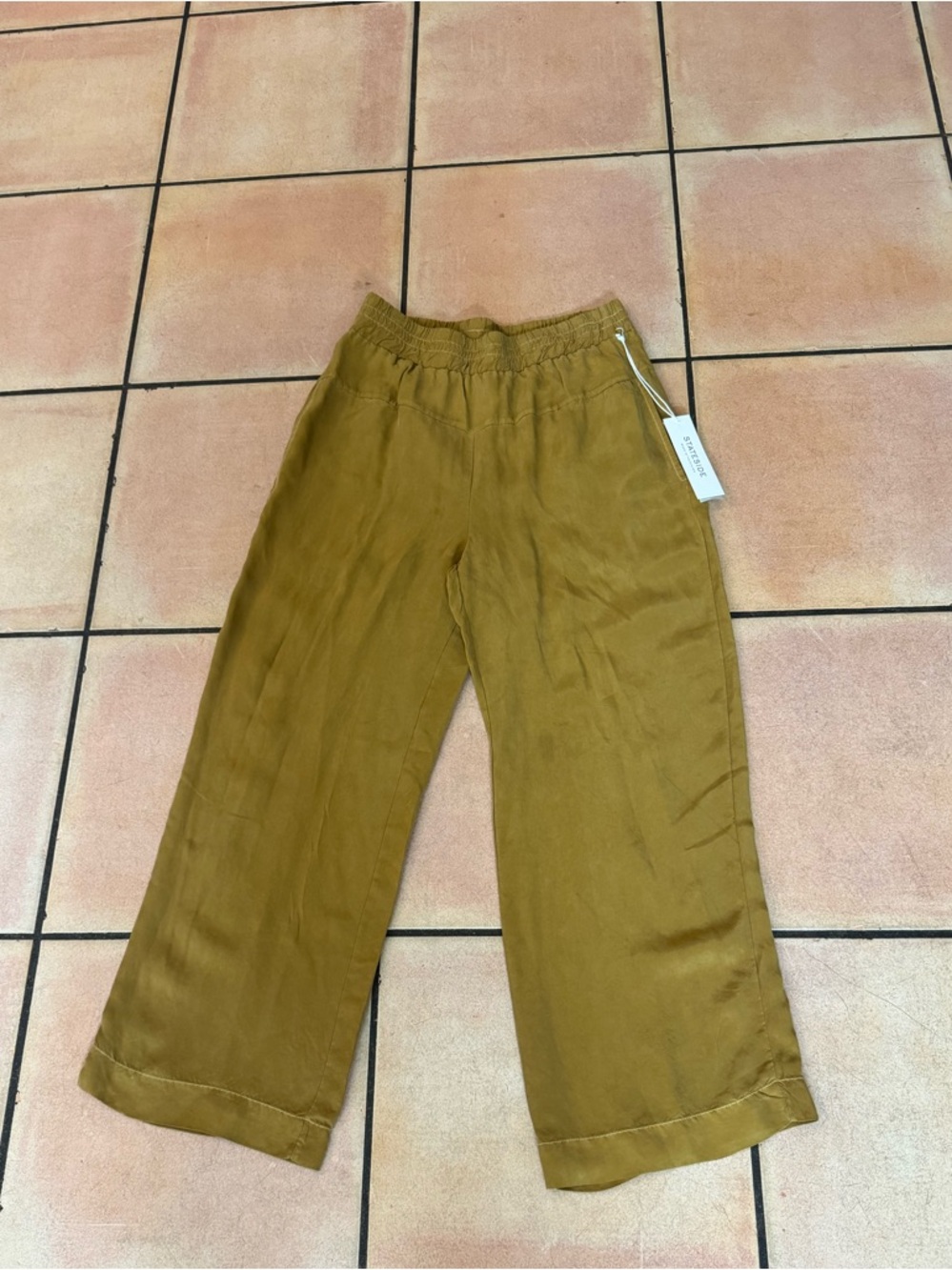 Stateside Elastic Waistband Pants - Mustard
